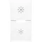 20755.3.B | 2 half buttons 1M dimmer white